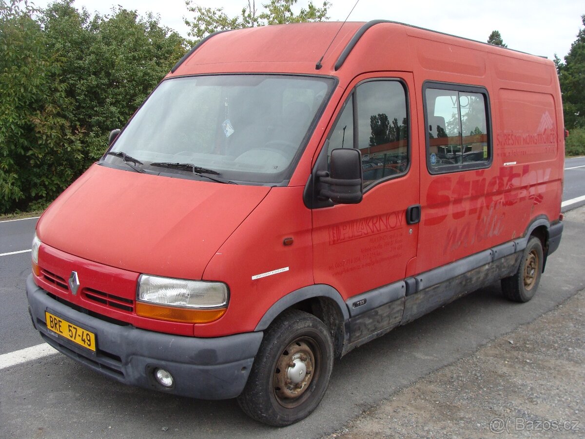 Renault Master, 2.5 D, L2H2, 6 míst,167000 km - 8