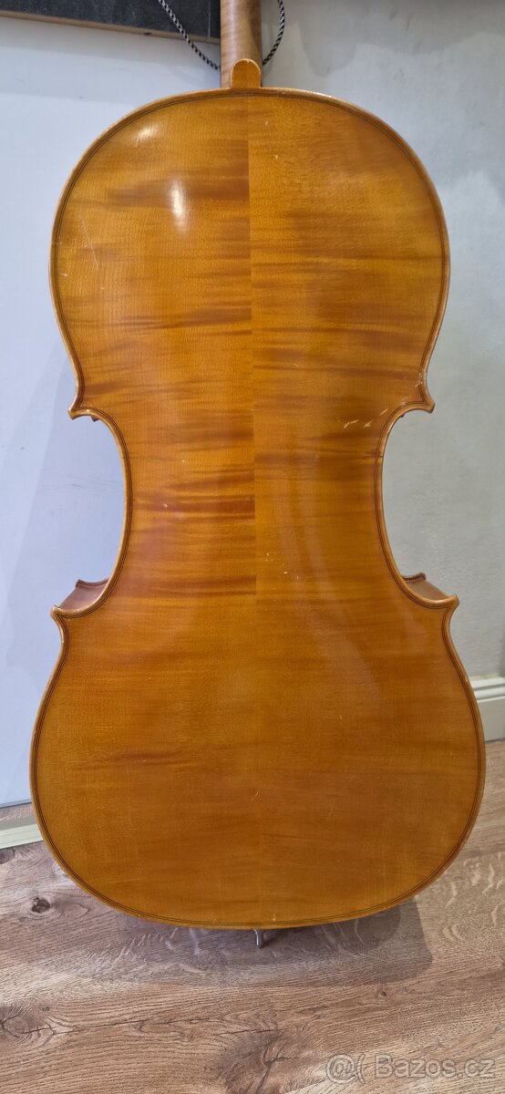 4/4 krásné staré Německé violoncello - 8