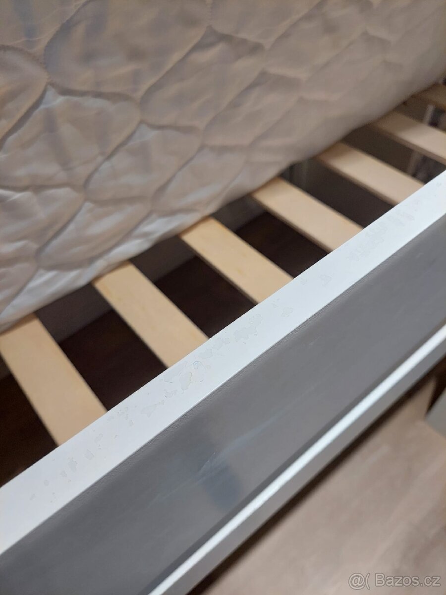Palandová vysoká postel + matrace 200x90 - 8