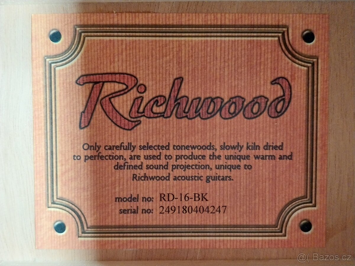 Gitara RICHWOOD - RD-16-BK + príslušenstvo - 8