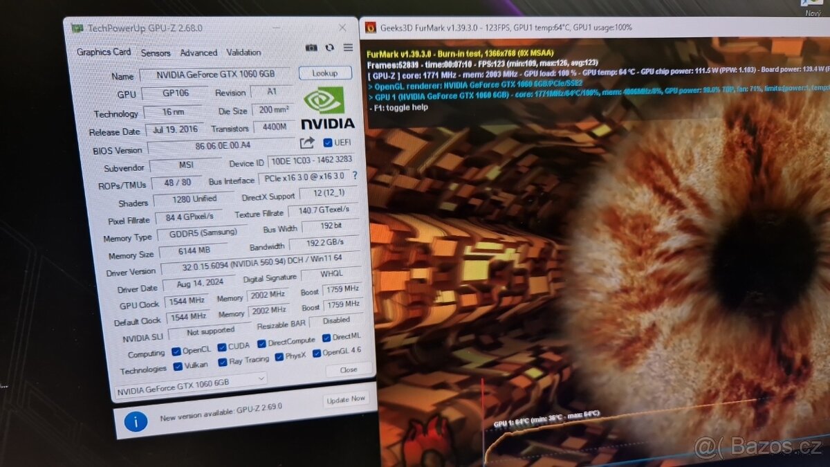❰ Grafická karta | MSI Armor GTX 1060 6GB ❱ - 8