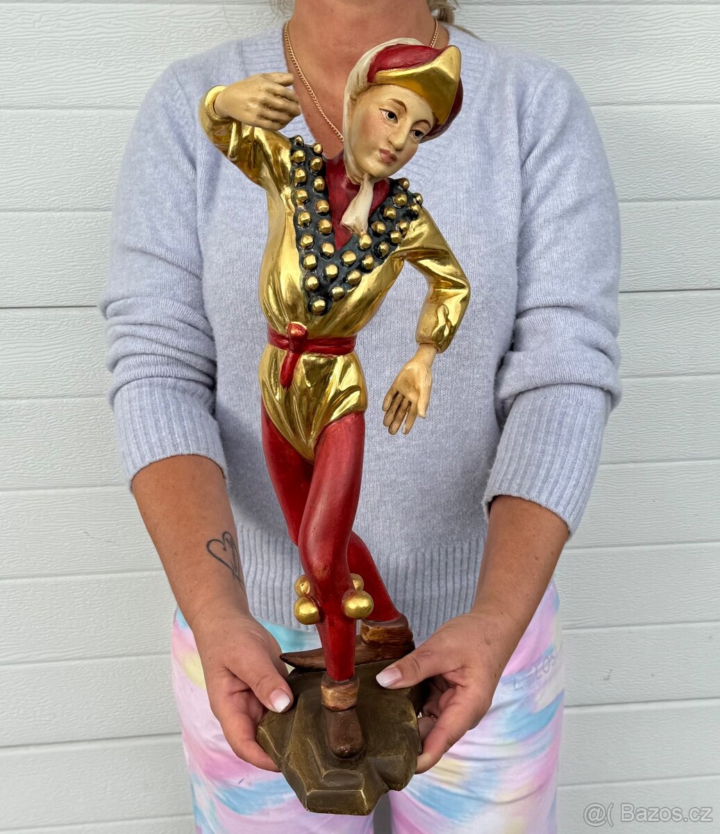 Souprava všech 10 soch Moriskentänzer velké dřevěné - 8