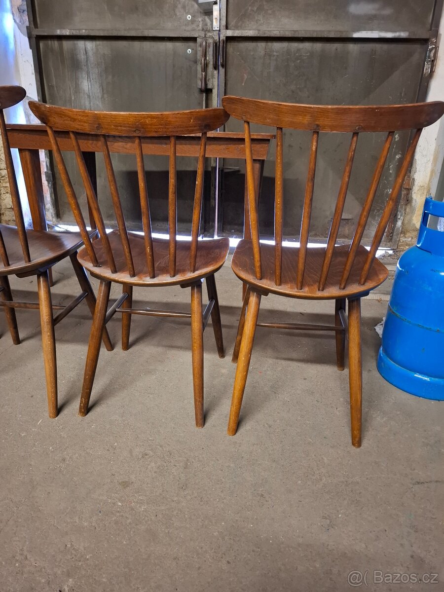 Židle Ton Ironica + stůl - 8