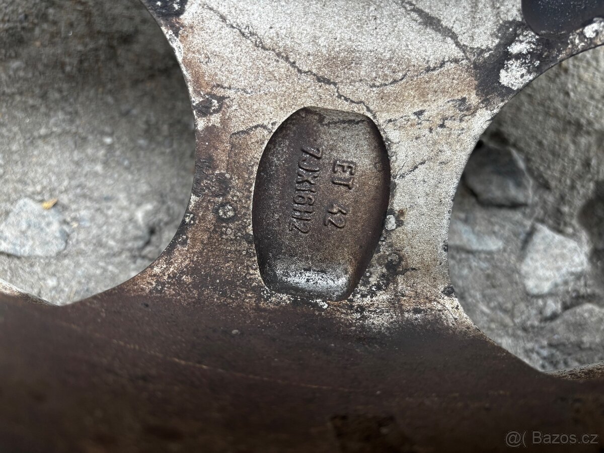 Alu kola audi 5x112 r16 205/55/16 zimní pneu - 8