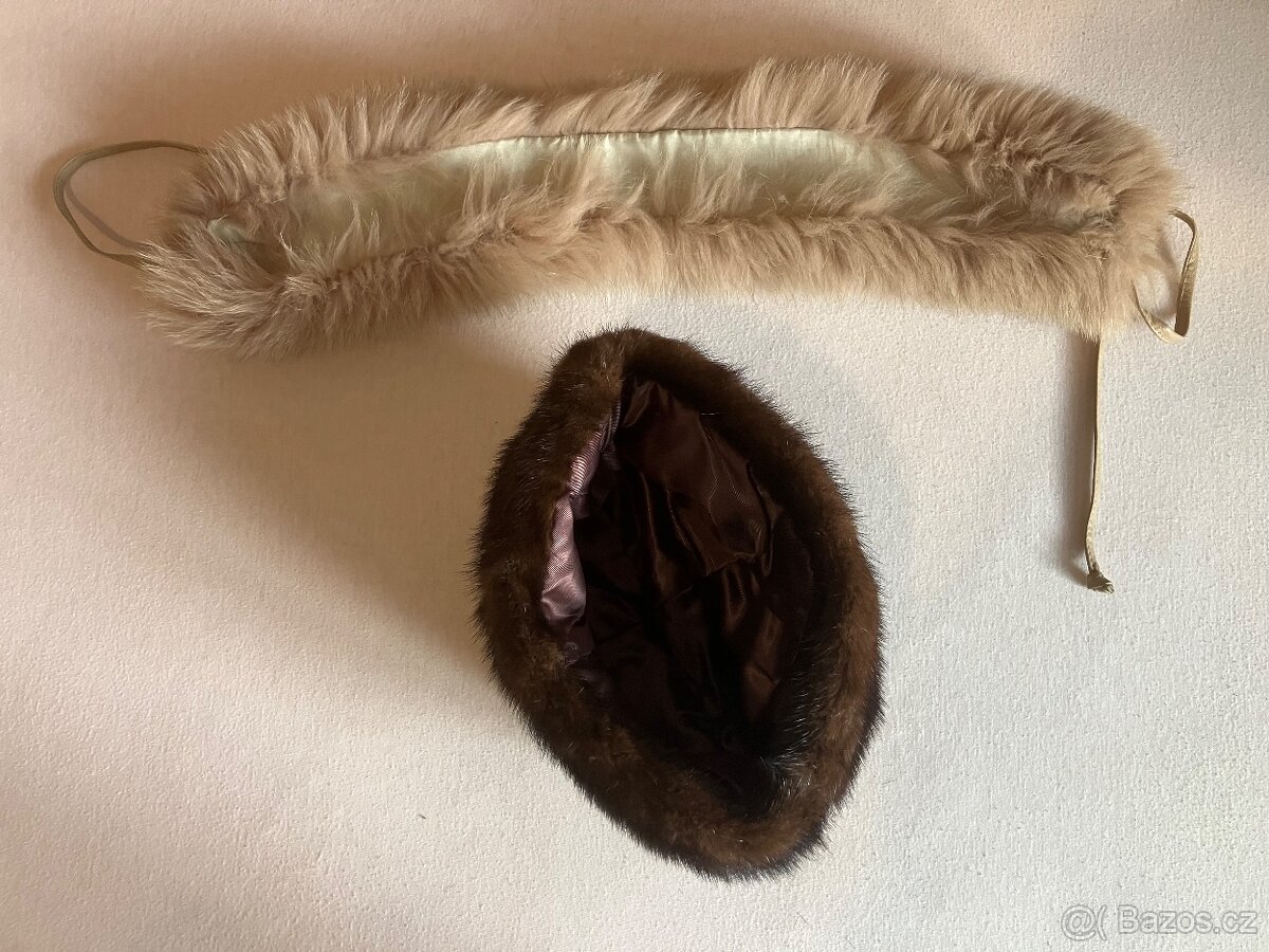 Dámské kožené kabáty, čepice - 8