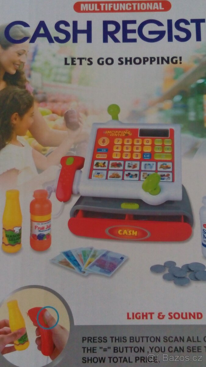 Hračky zajíček,panenky a pokladna - 8