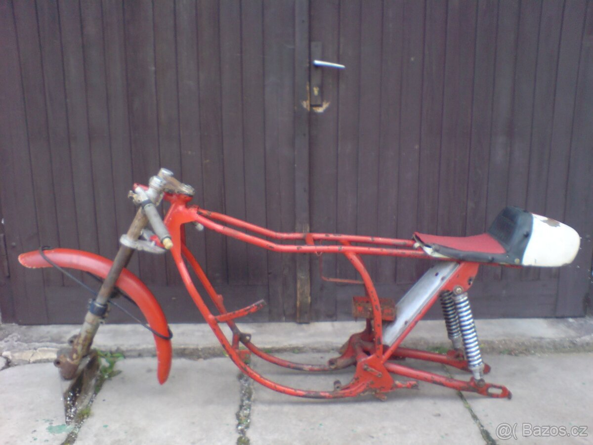 rám jawa pérák komunista závodní dobový silniční či motokára - 8