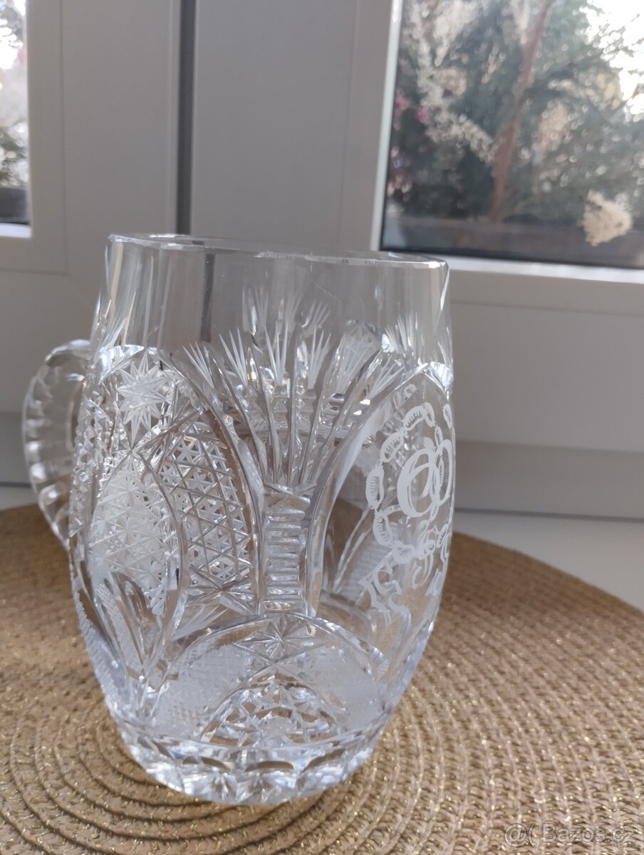 Retro broušený půllitr - 8