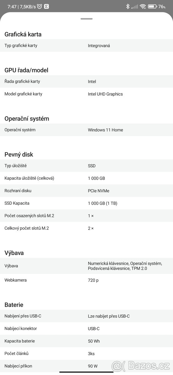 Notebook Acer Aspire 5 Steel gray (A517-53-760W) - 8