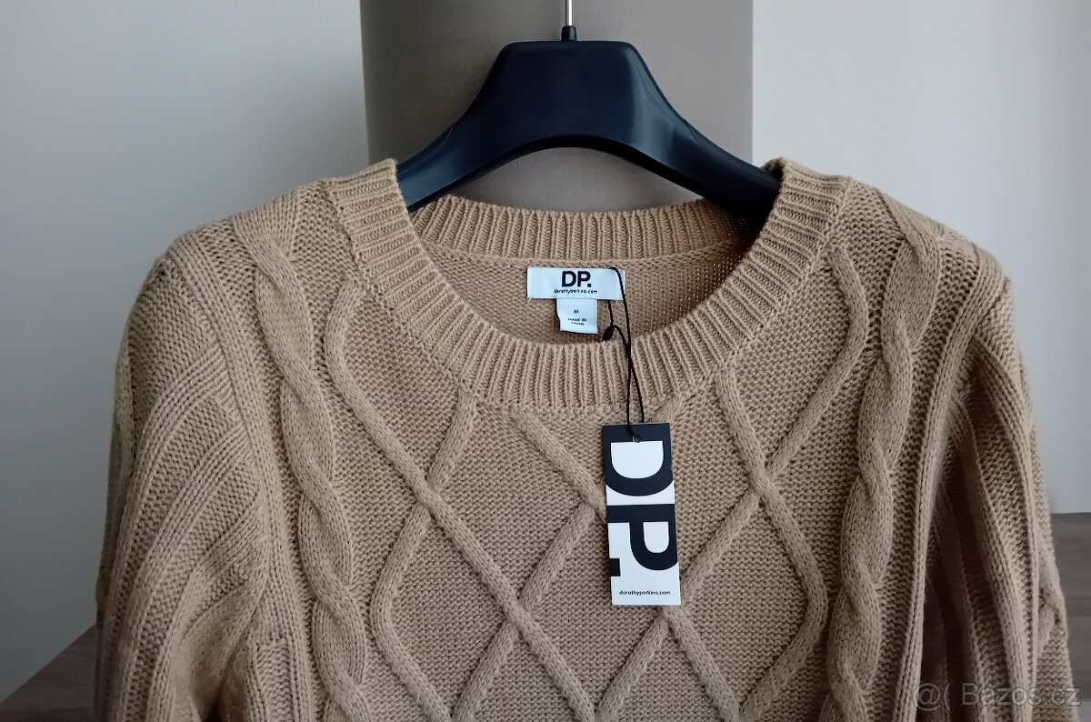 Dorothy Perkins dámské úpletové midi šaty vel. M nové - 8