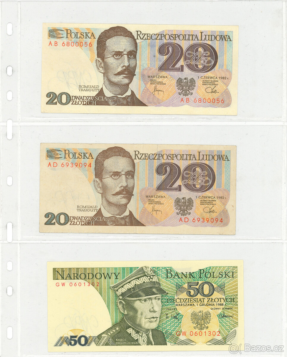 Plný šanon mix bankovek celý svět - Konvolut - sbírka - 8