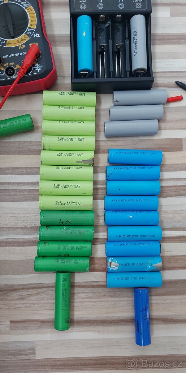 Články 18650, použité články z akumulátorů, funkční. - 8