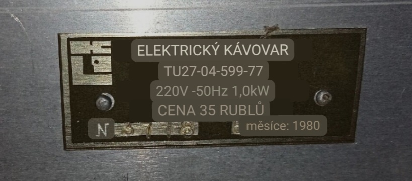 Starožitný/starý kávovar z SSSR (bez džezev) - 8