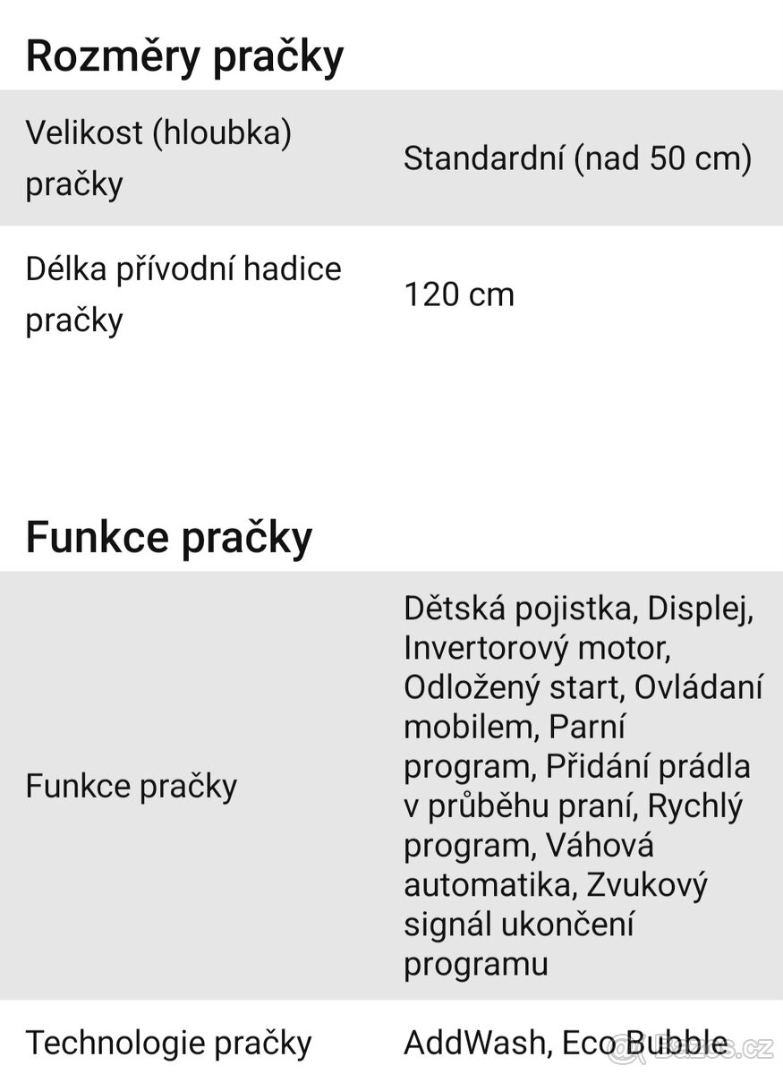 Pračka Samsung - 8