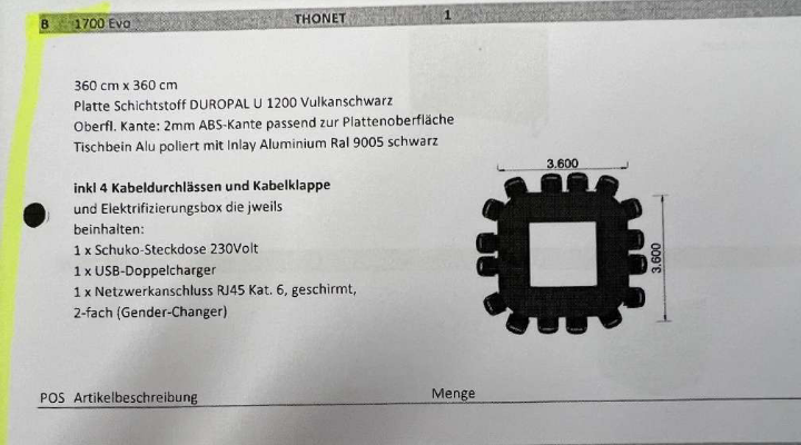 Thonet konferenční stůl - 8