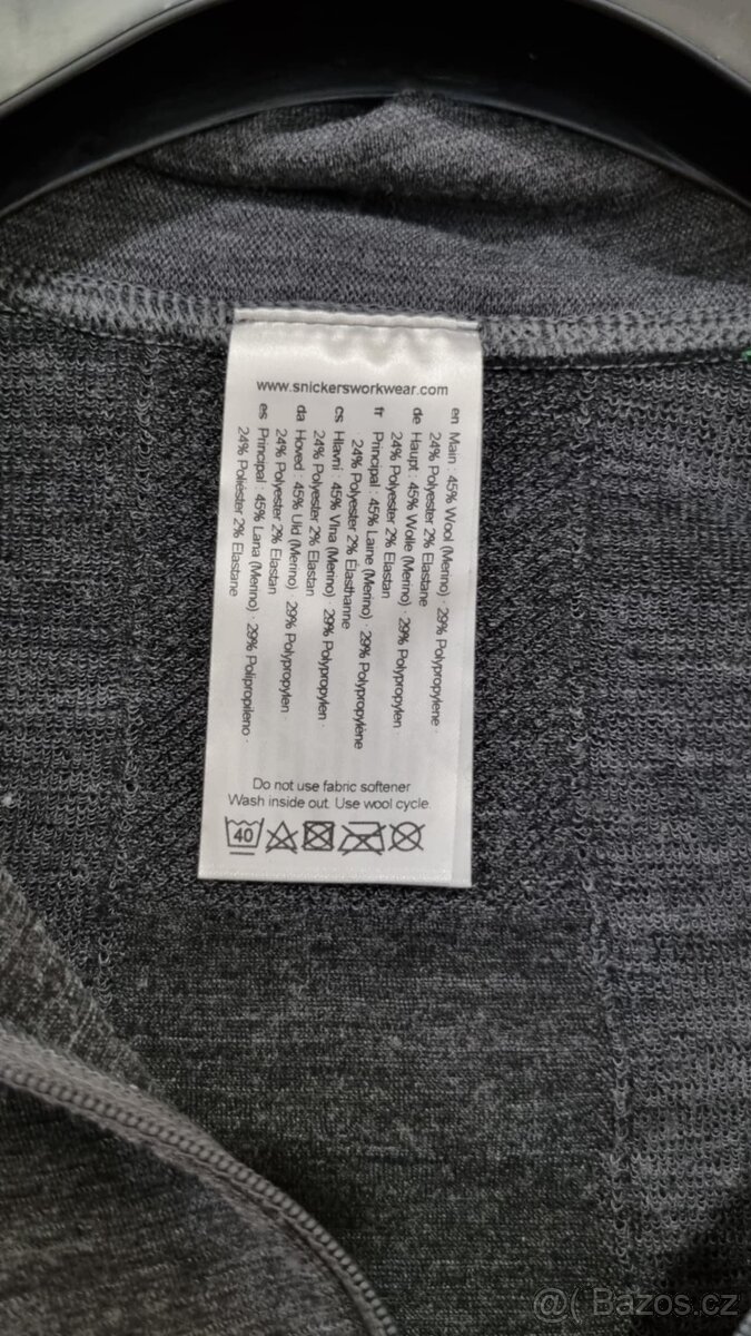 Snickers vlněné funkční tričko vel. - 8