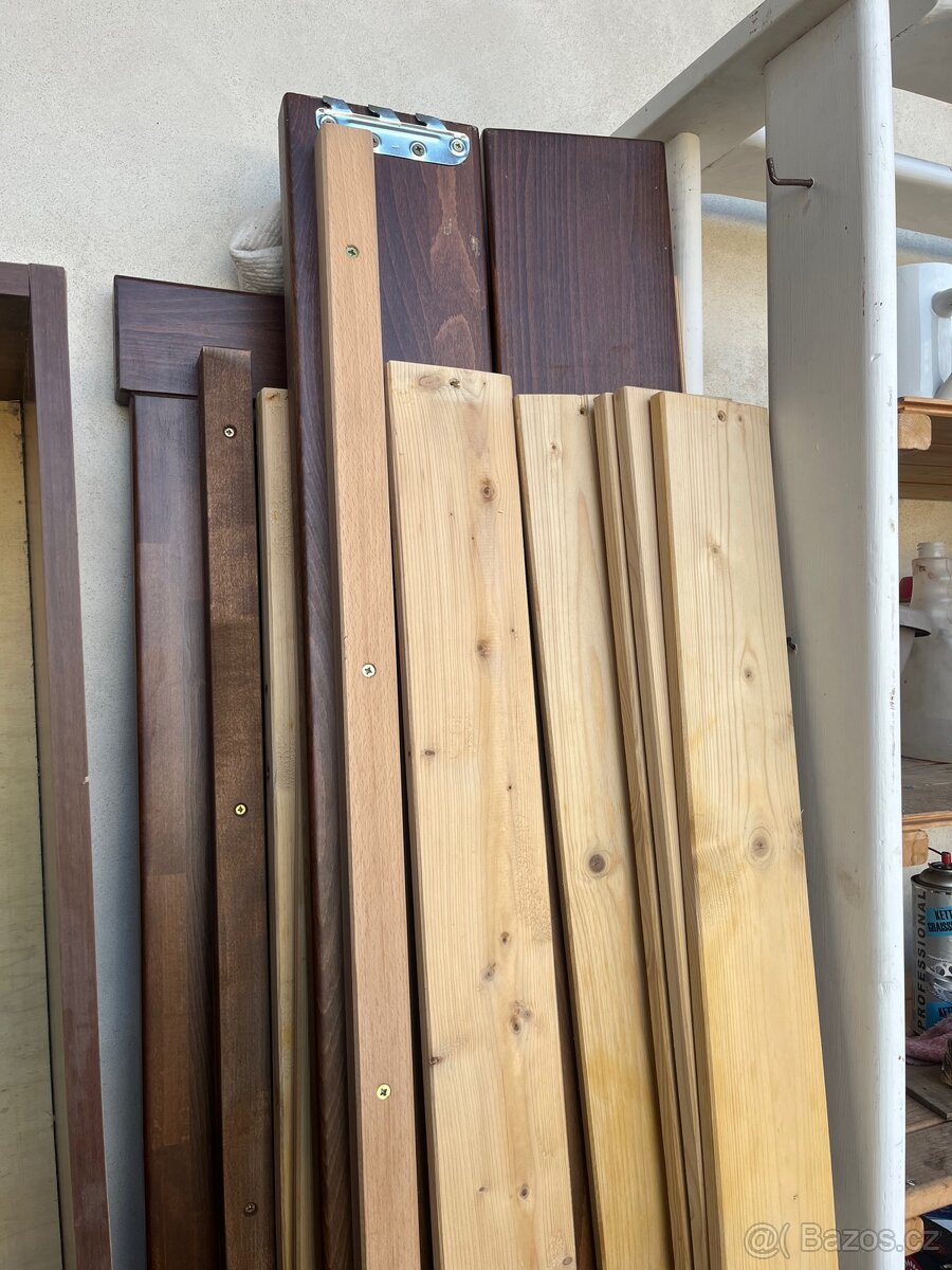 Postel z masivu s úložným místem - Dub - 8