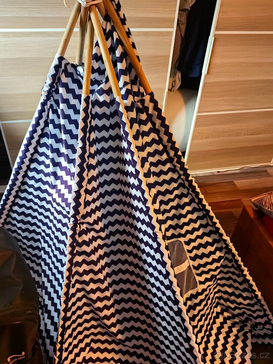 Dětský stan /teepee do pokojíčku Zig Zag - 8