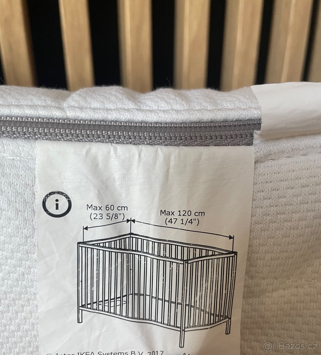 Dětská přenosná postýlka zn. ASALVO +2x matrace - 8