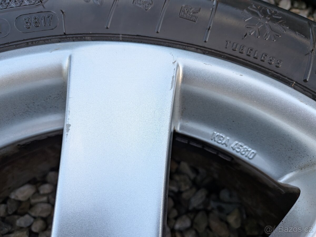 ALU disky Borbet 7Jx16 ET40 + zimní pneu 205/55 R16 - 8