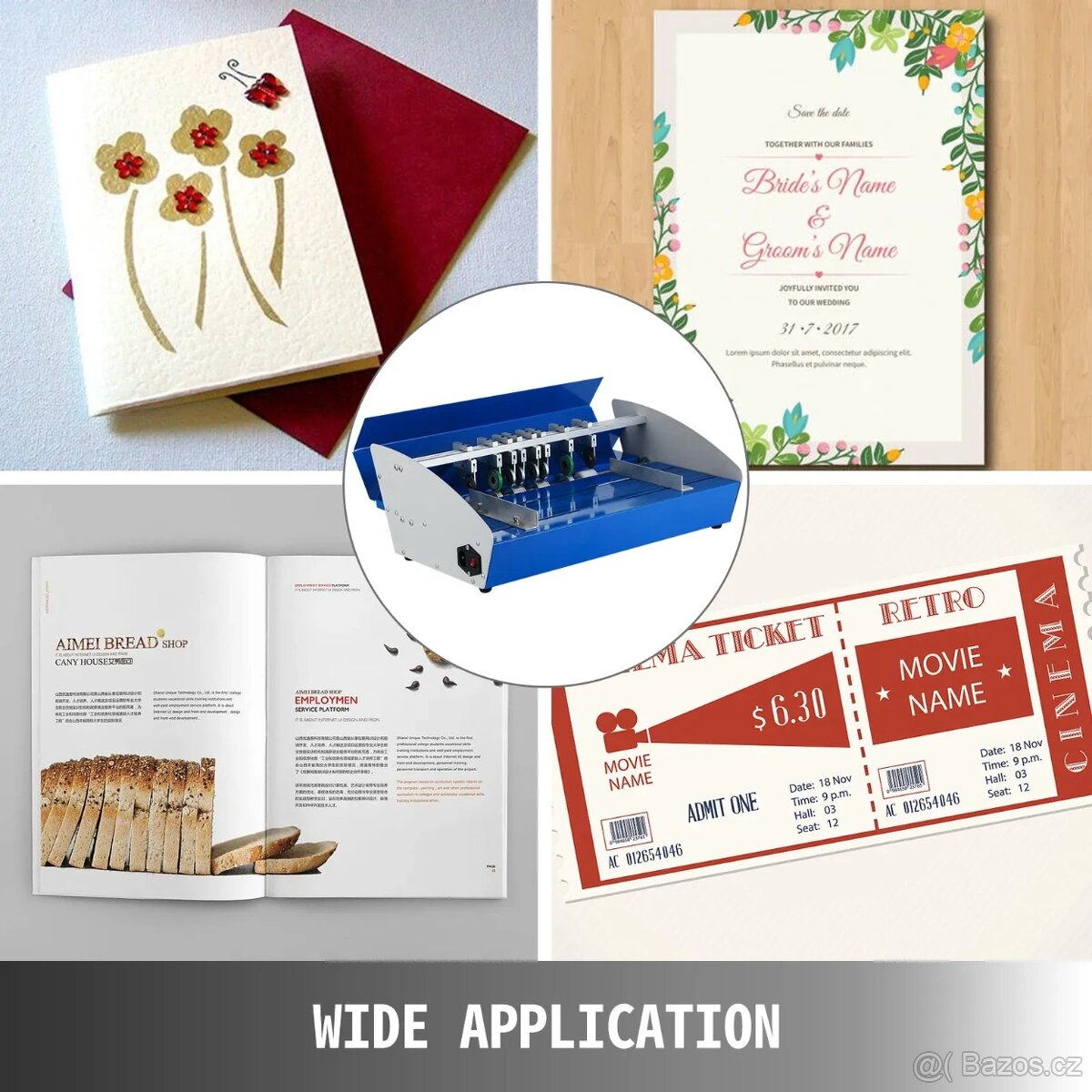 Elektrický rýhovací a perforovací stroj 460 mm-nepoužitý - 8