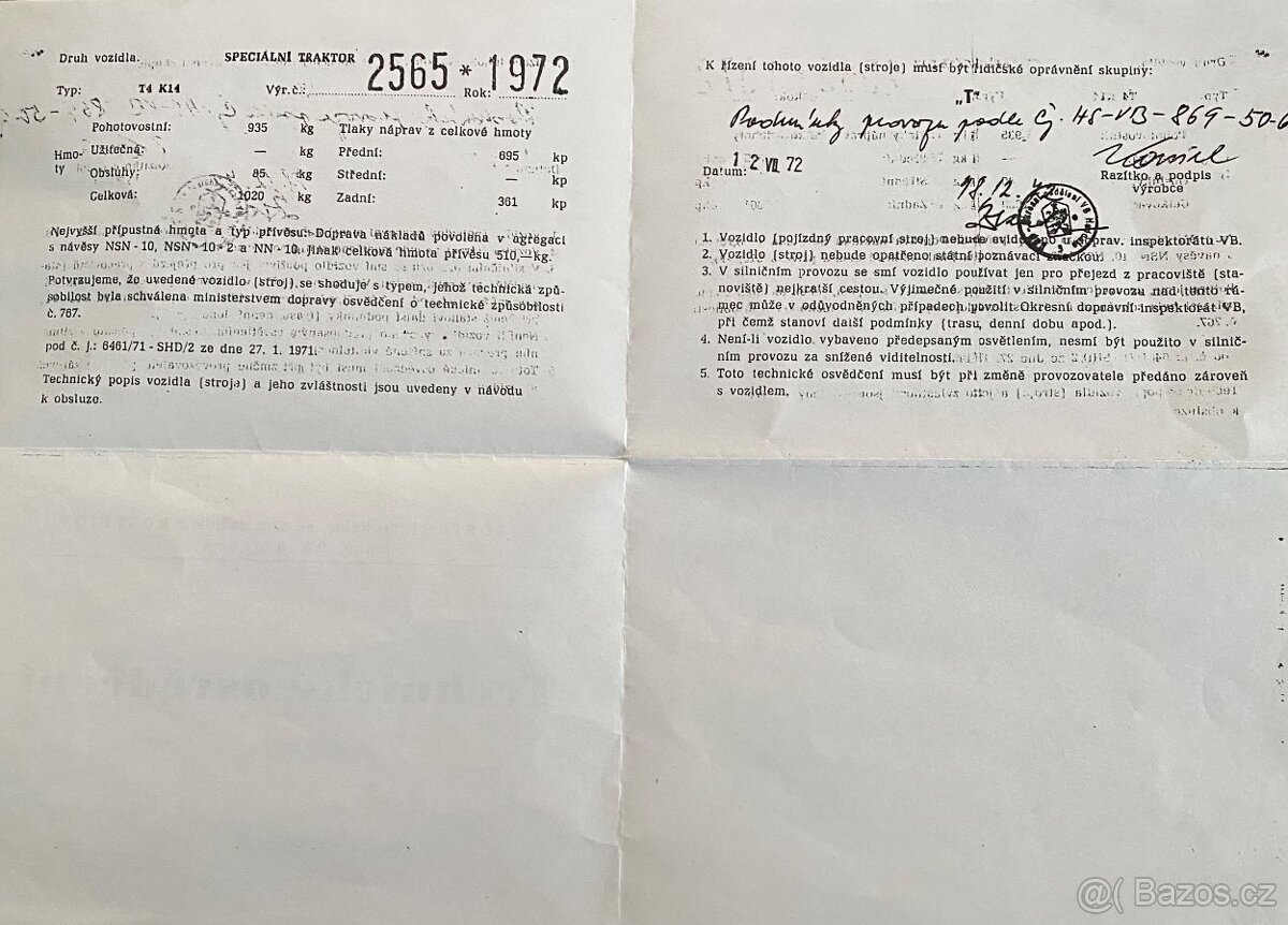 Malotraktor T4 K14 + vozík NSN-10 - 8