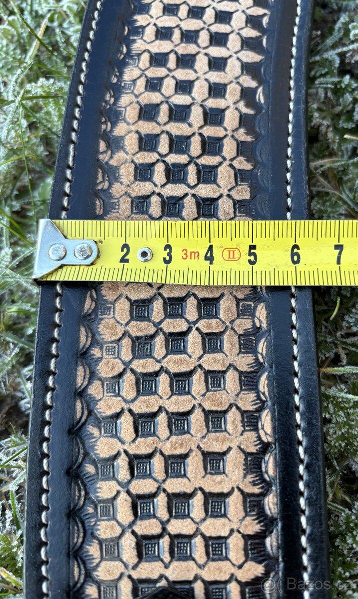 Westernový poprsník tmavě hnědý Basket - nekompletní - 8