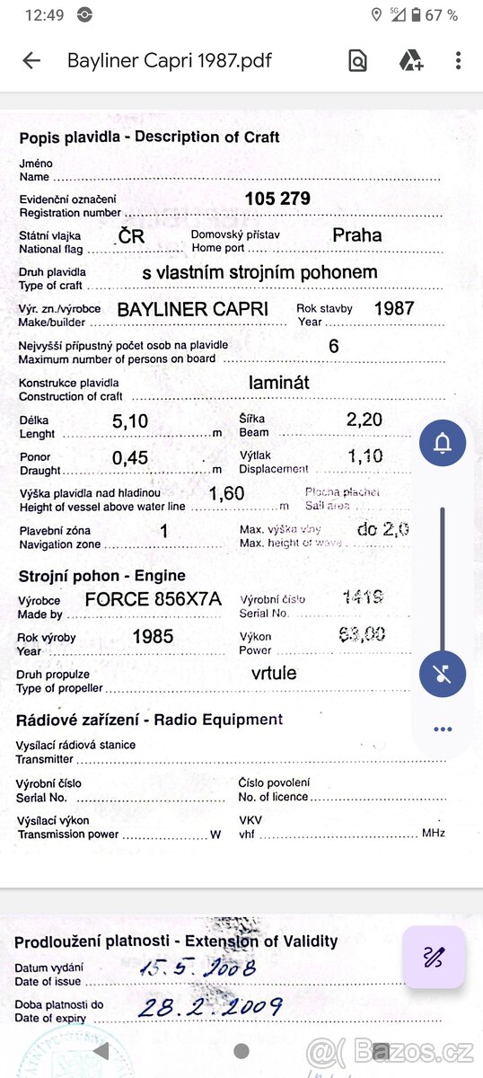 Motor Force 85 koní CFI - 8