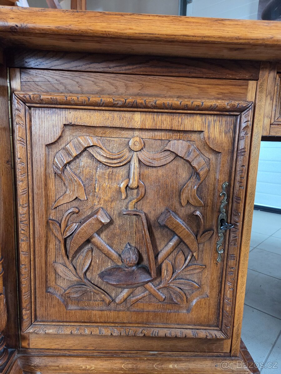 Starožitný psací stůl - 8