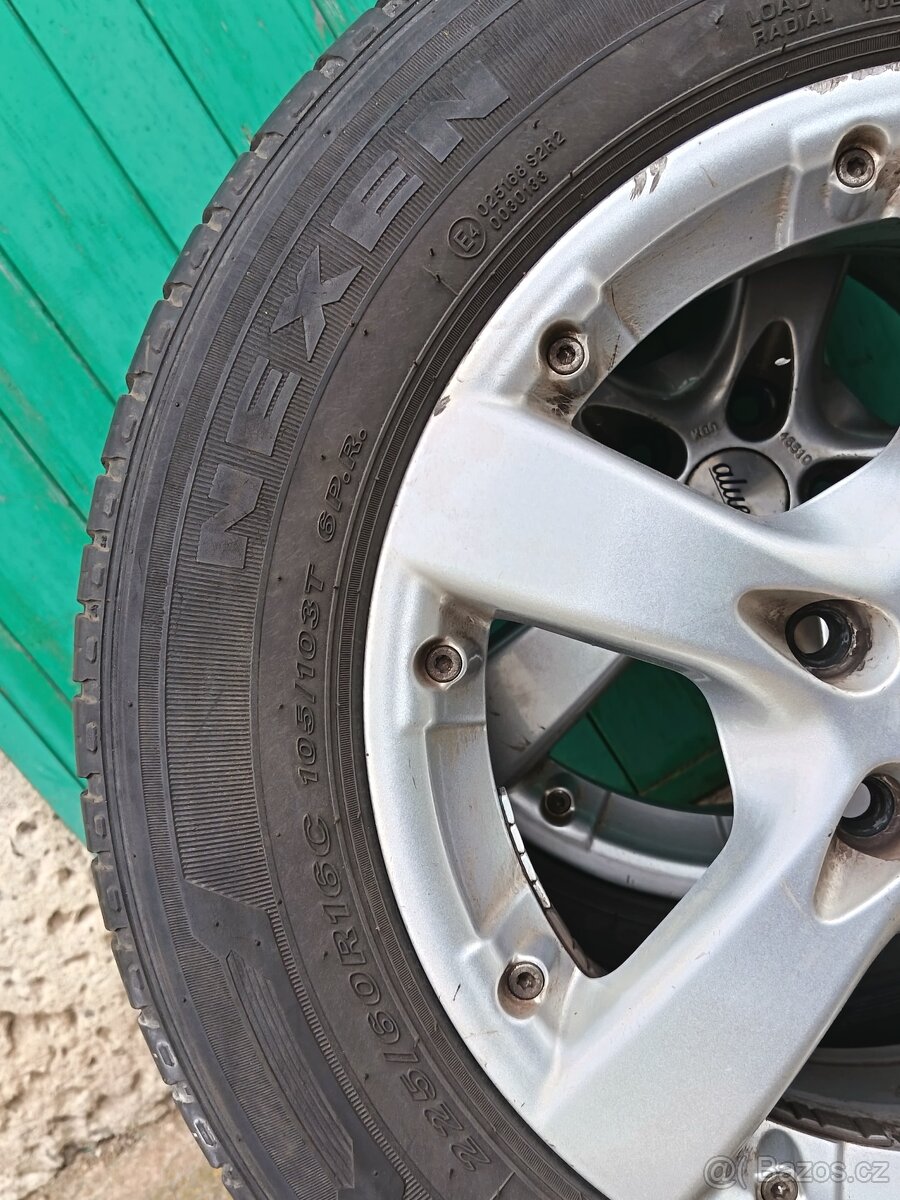 ALU kola 16, pneu 225/60 R16C - 8