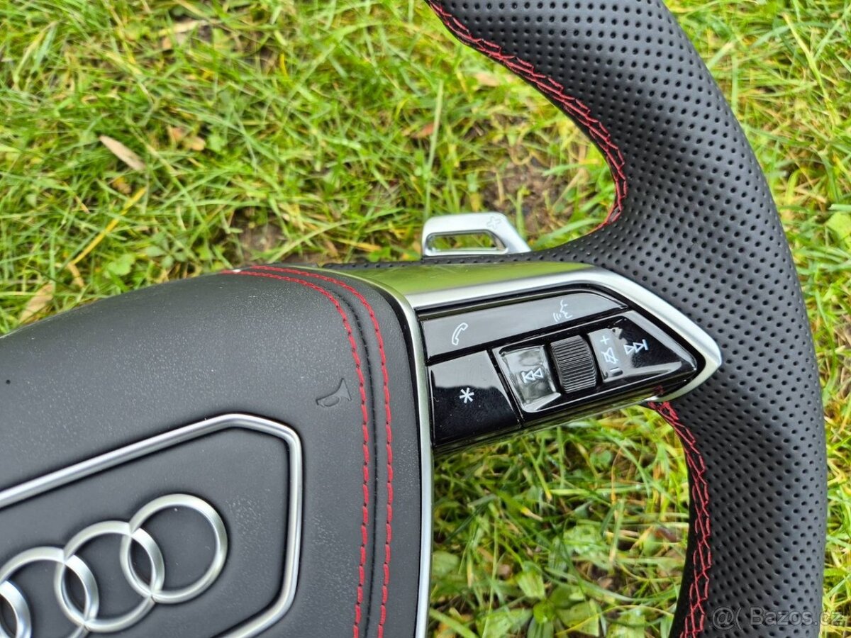 AUDI A6 A7 4K A8 D5 E-TRON SPORTOVY VOLANT - vyhrievany - 8