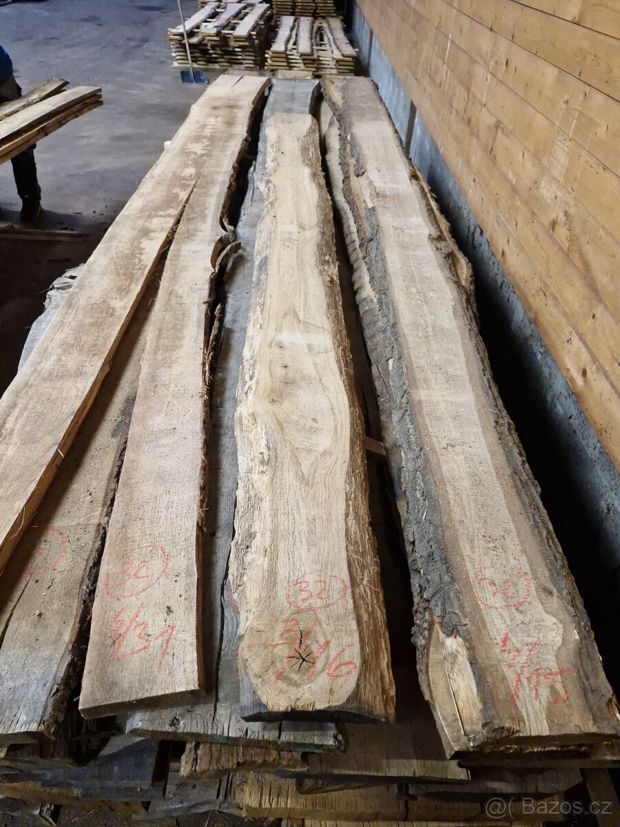 Dubové řezivo sušené 8 000/m3 - 8