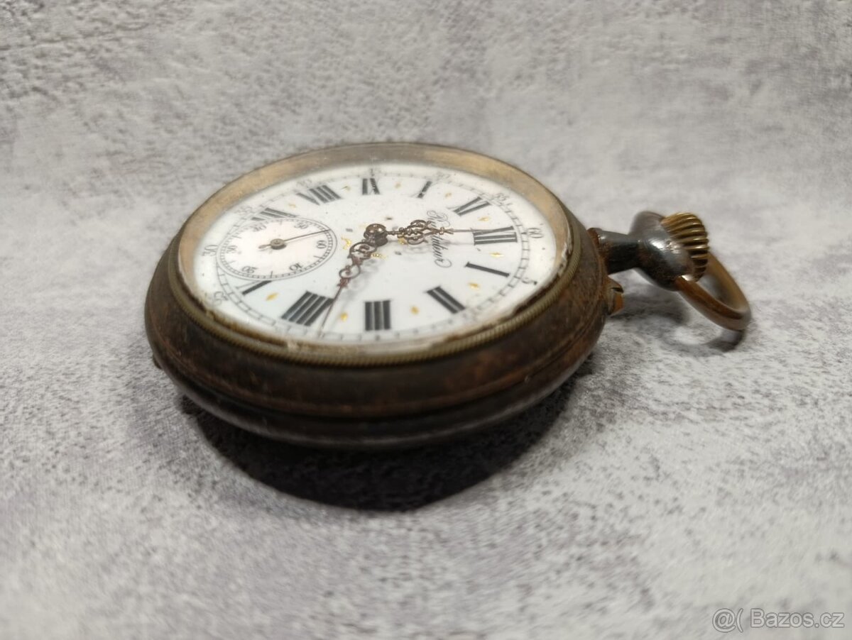 Obrovské 67mm, 200g kapesní hodinky REGULATEUR na díly - 8