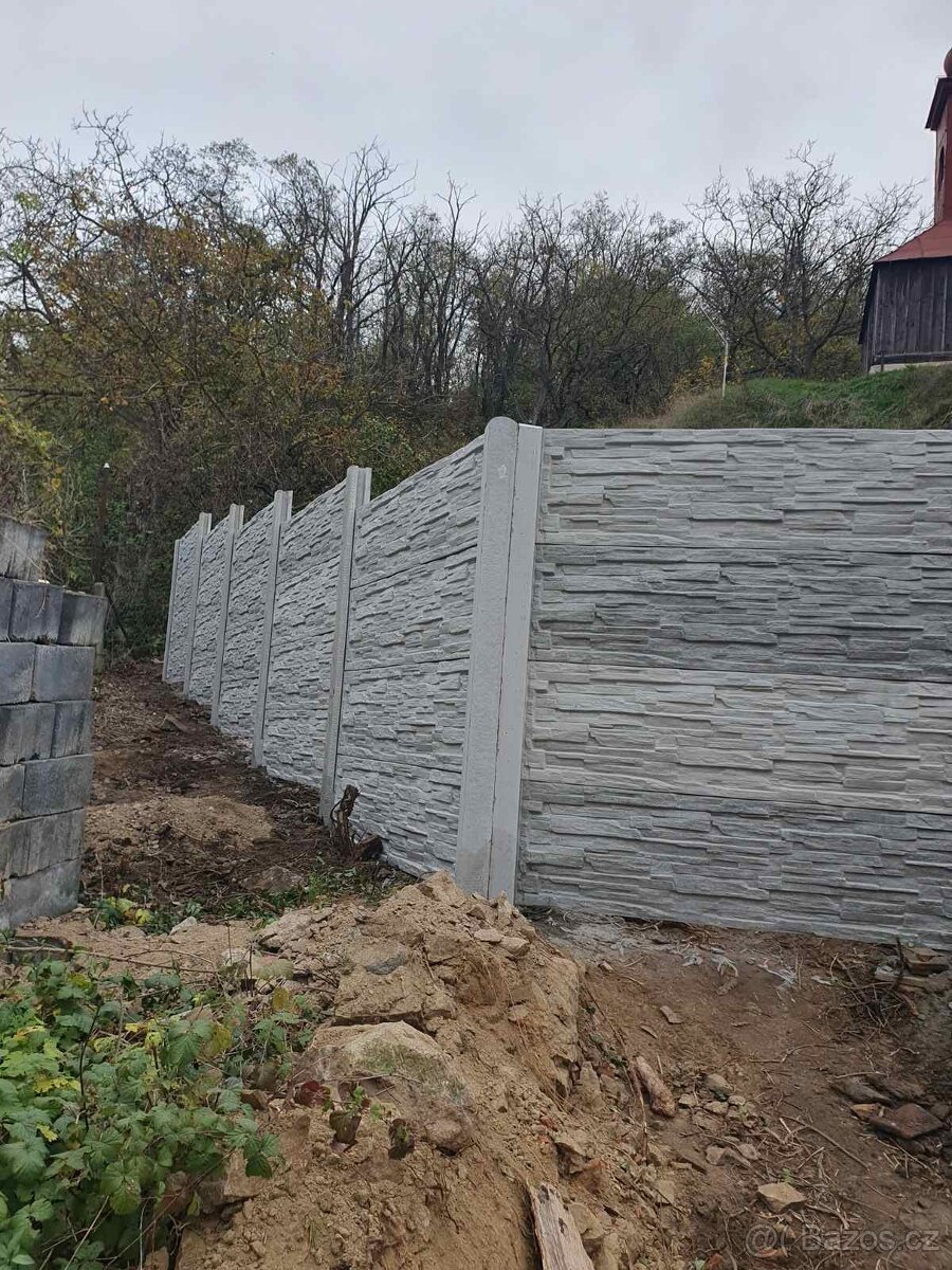 Montáže betonových plotů - 8