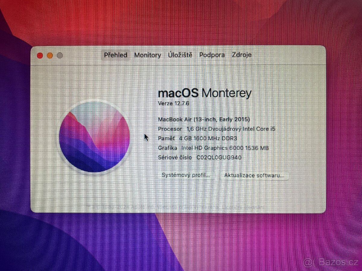 MacBook Air 13,3" (2015) i5/4GB/128GB A1466 - 8