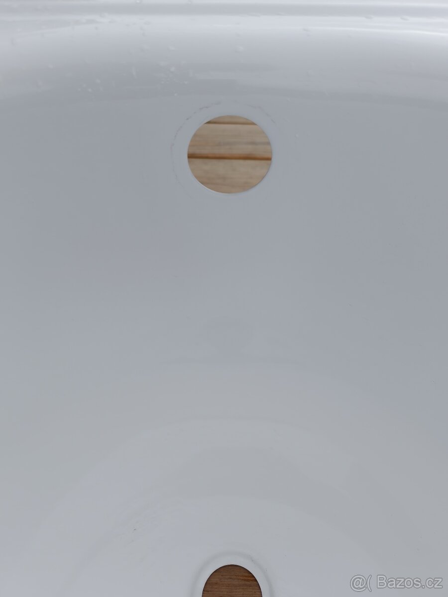 Zánovní plechová smaltovaná vana 120x70 Jika - 8