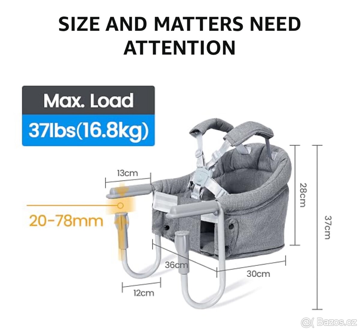 Orzbow Dětská Židlička –(6–36 měsíců) - 8