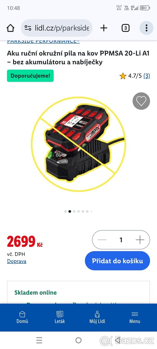 Aku ruční okružní pila na kov PPMSA 20-Li A1 – bez akumuláto - 8