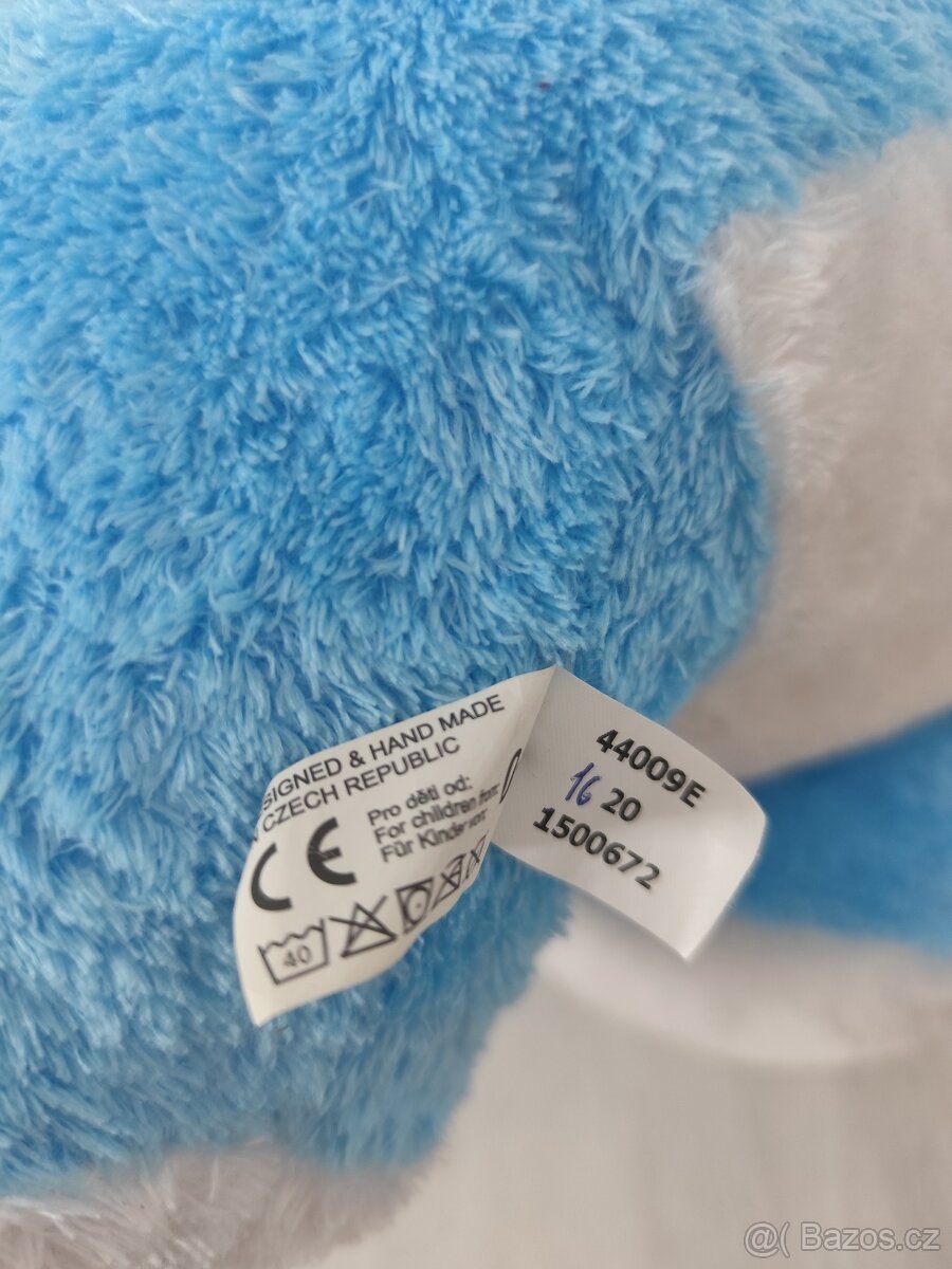 NOVÝ Pejsek s mašlí modrý 40 cm - 8