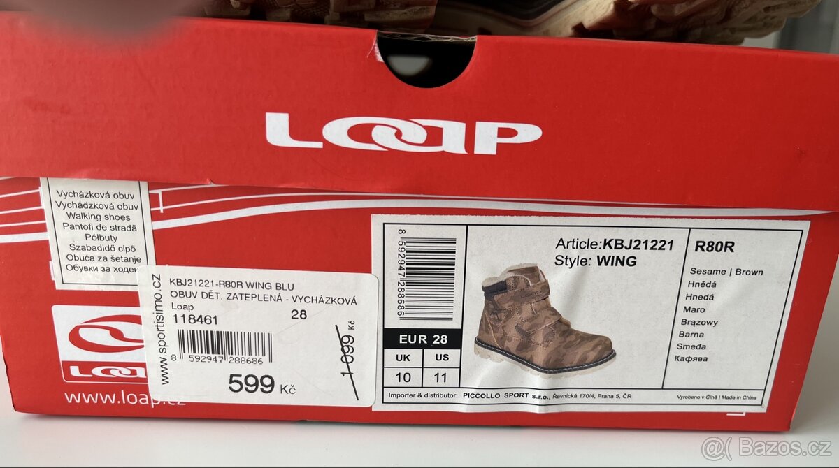 Dětské zateplené boty Loap - vel. 28 - 8