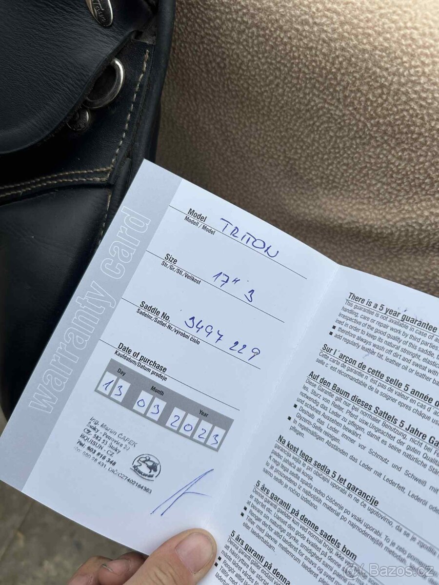 Sedlo Triton 17/3 - 8