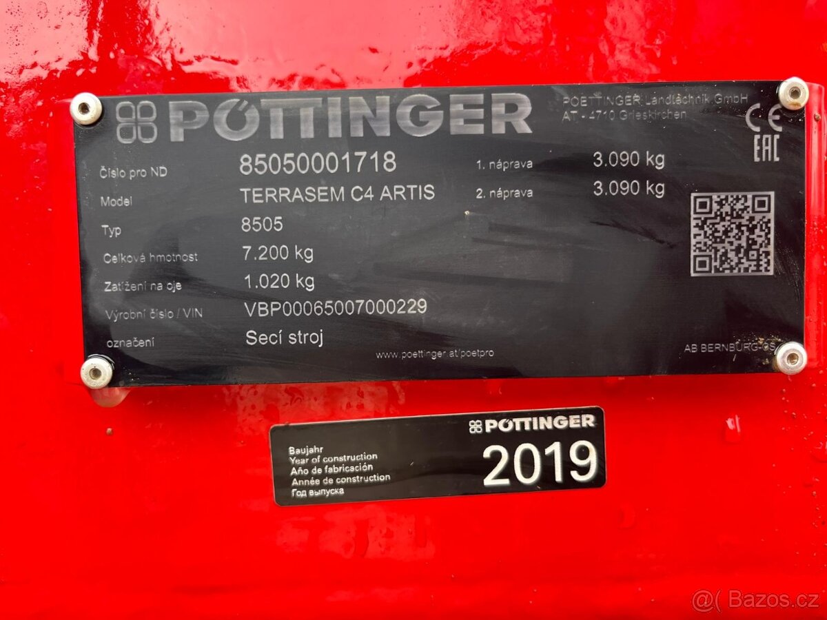 Secí stroj PÖTTINGER TERRASEM C4 - 8