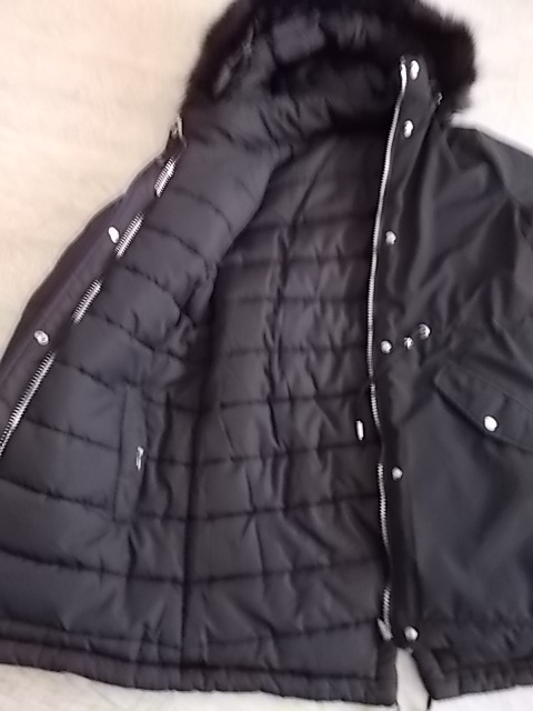 NÁDHERNÁ DÁMSKÁ OBOUSTRANNA BUNDA/PÁRKA VEL S/M NOVÁ - 8