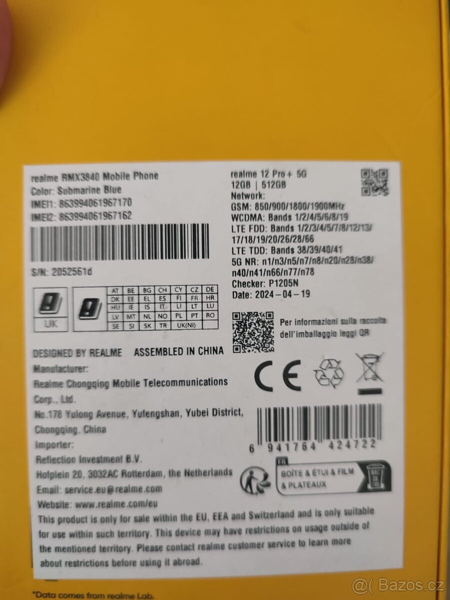 Realme 12 pro+ 5g 12+12/512gb - 8