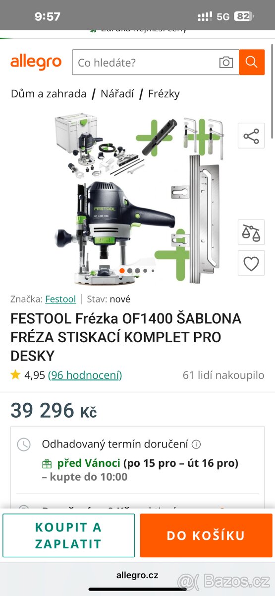 Festool horní frézka s příslušenstvím - 8