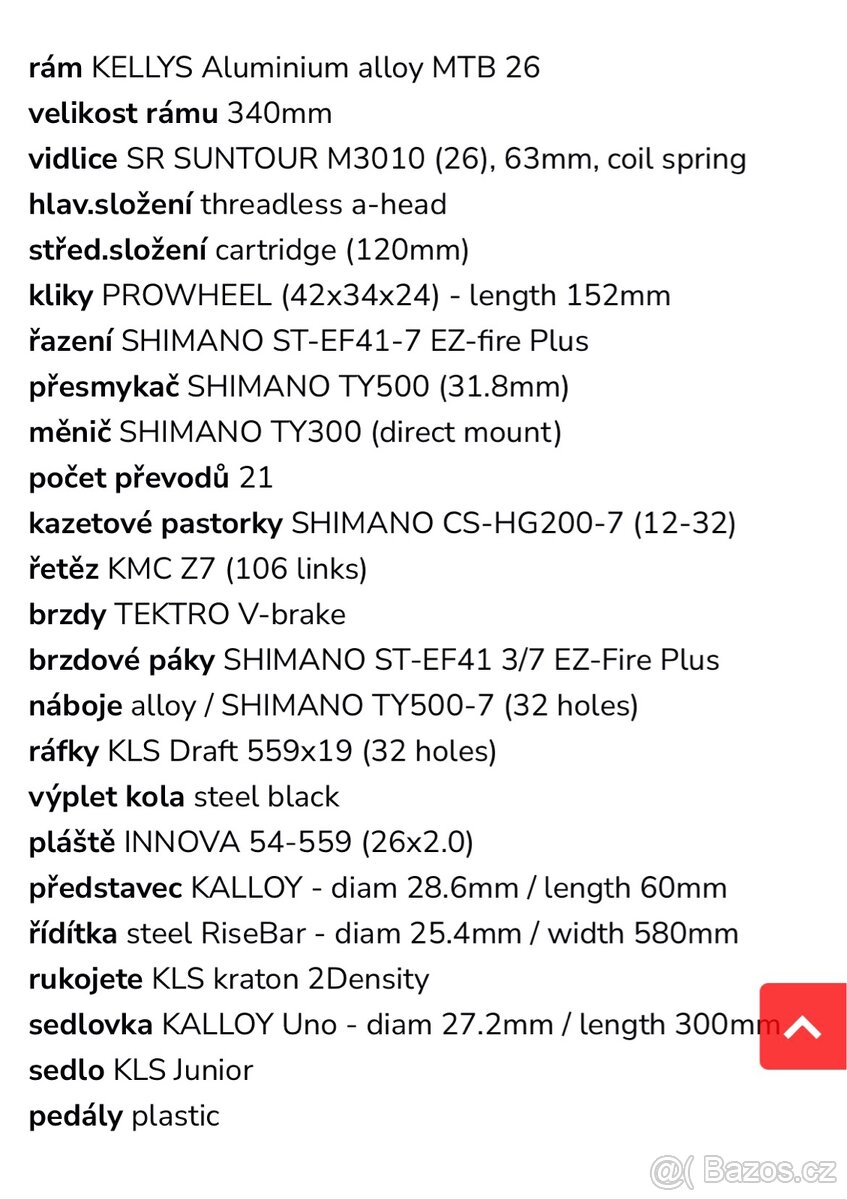 Dětské jizdní kolo 26 - 8