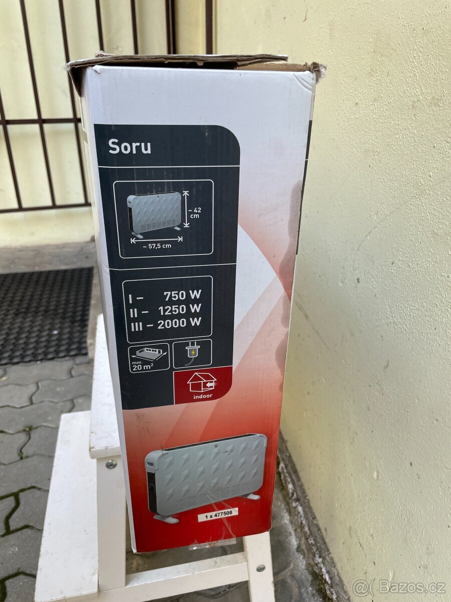 Konvektor Soru, bílý, 2000 W - 8