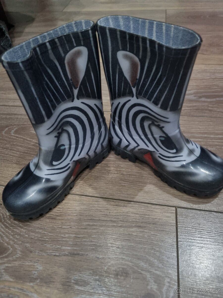 Dětské gumáky 3páry vel 25; 26/27 a 28/29 - 8