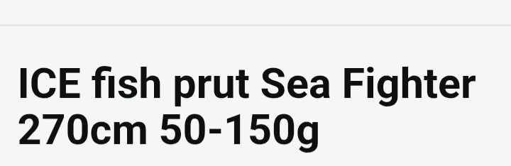 Pruty SEA FIGHTER SUPER SEA 2,7M - 8