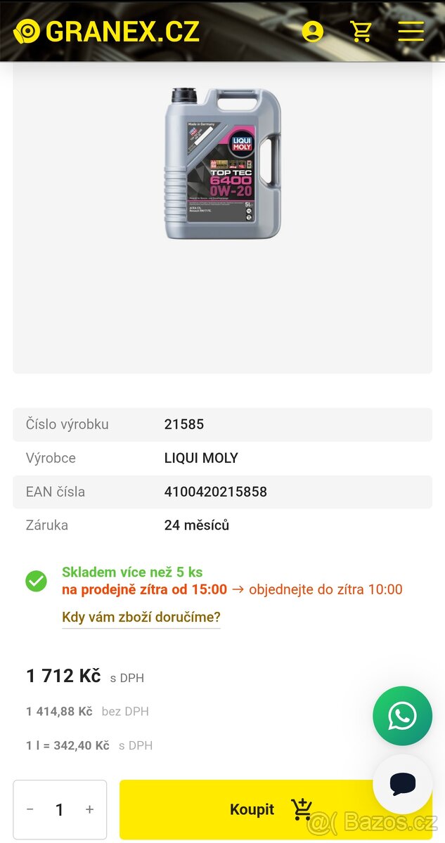 LIQUI MOLY originální oleje RN17FE Renault - 8